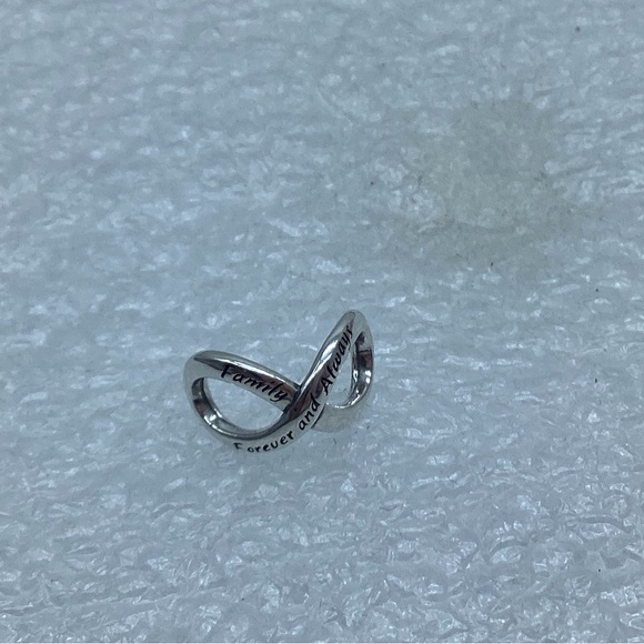 Pandora,”Family Forever & Always Infinity ” S925ALE, Charm #793243C00 A8-7 - Picture 3 of 5